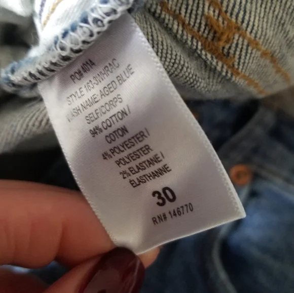 RE/DONE High Rise Ankle Crop Ultra Stretch Raw Cut Jeans Size 30 Mid Wa… - Picture 4 of 7